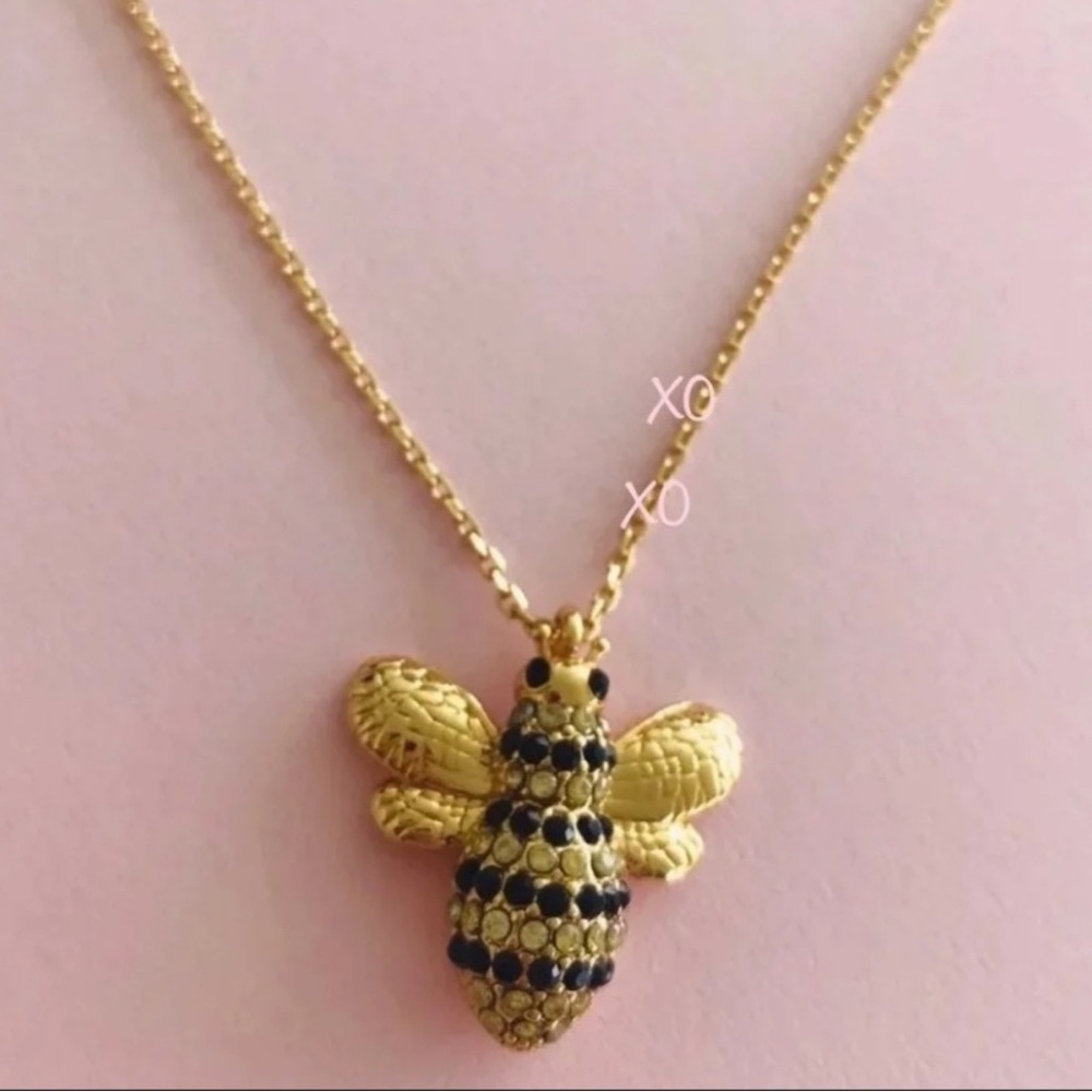 $78 Kate Spade picnic perfect pave bee pendant - Picture 3 of 6